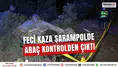 Kontrolden Çıkan Otomobil Şarampole Devrildi: 1 Ölü, 2 Yaralı