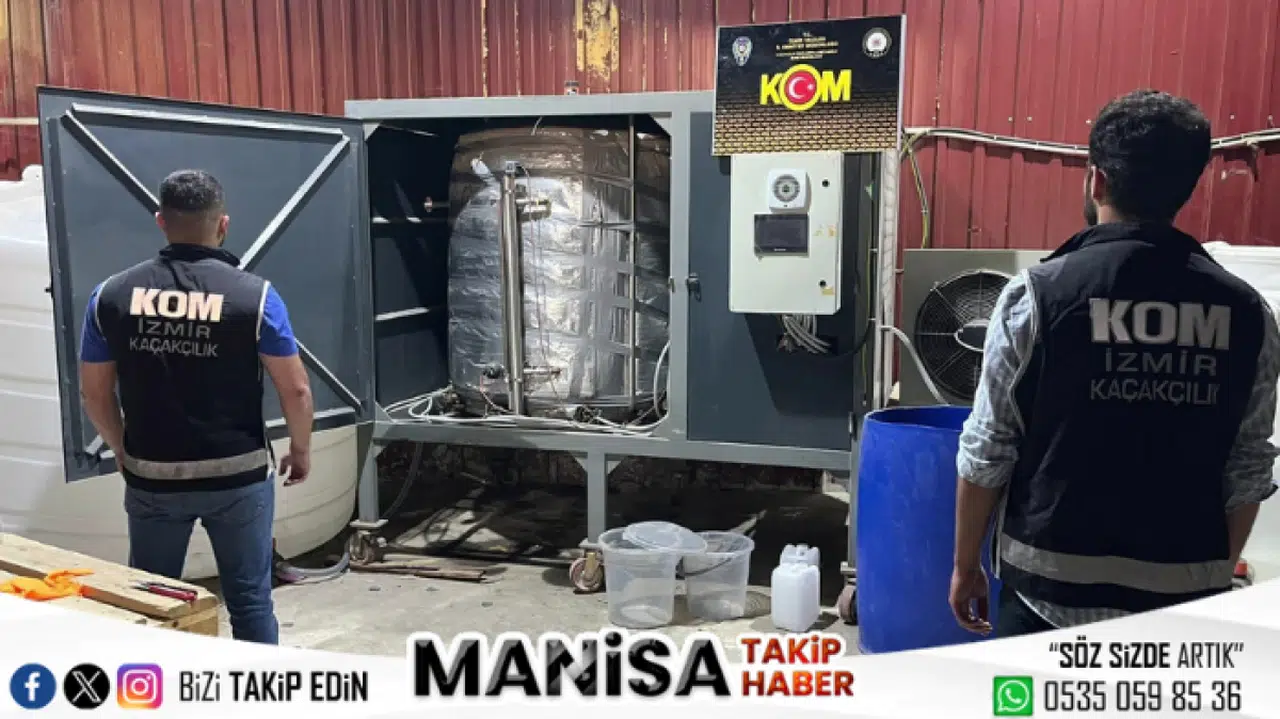 İzmir Bornova’da 6 Ton Sahte Etil Alkol ve Kaçak İçki Operasyonu: 2 Tutuklama