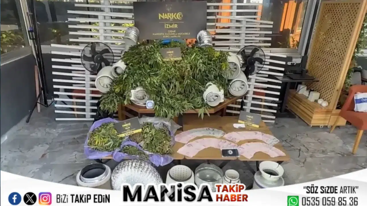 İzmir Seferihisar’da Uyuşturucu Villasına Baskın: 234 Kök Kenevir ve 3,7 Kilo Esrar Ele Geçirildi  