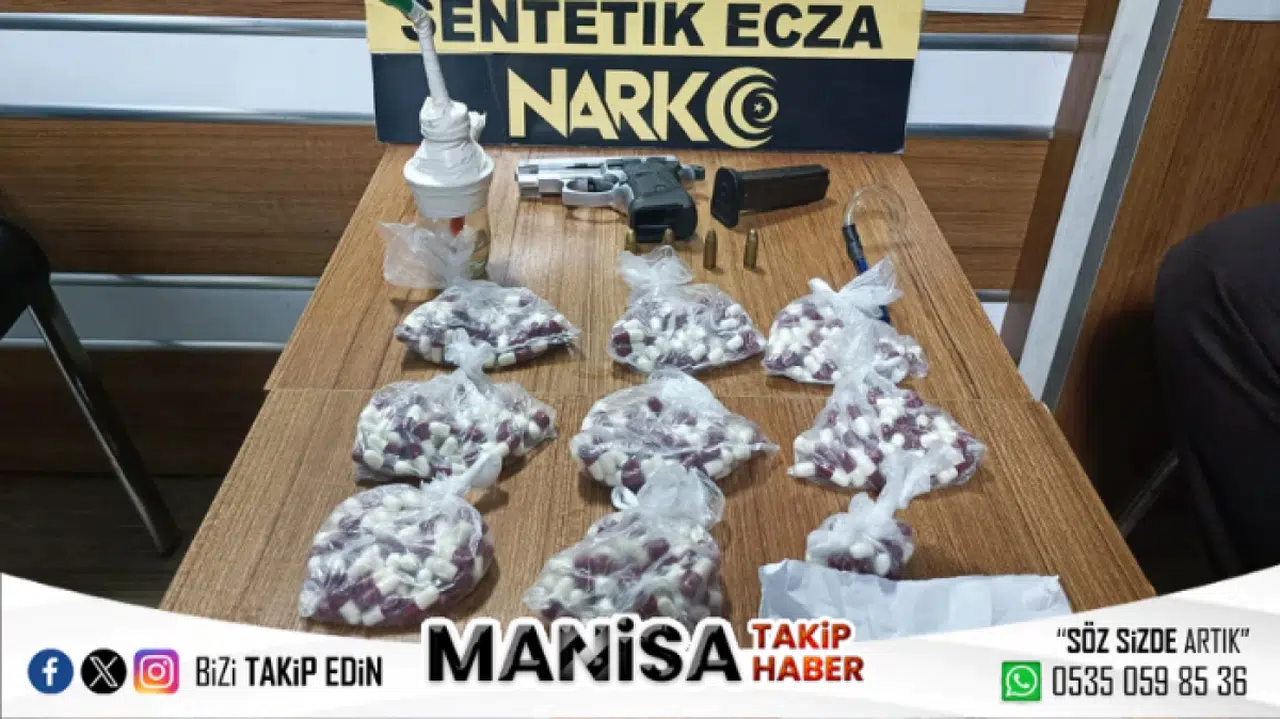 Kula’da Uyuşturucu Operasyonu: 479 Sentetik Hap ve Uyuşturucu Düzeneği Ele Geçirildi