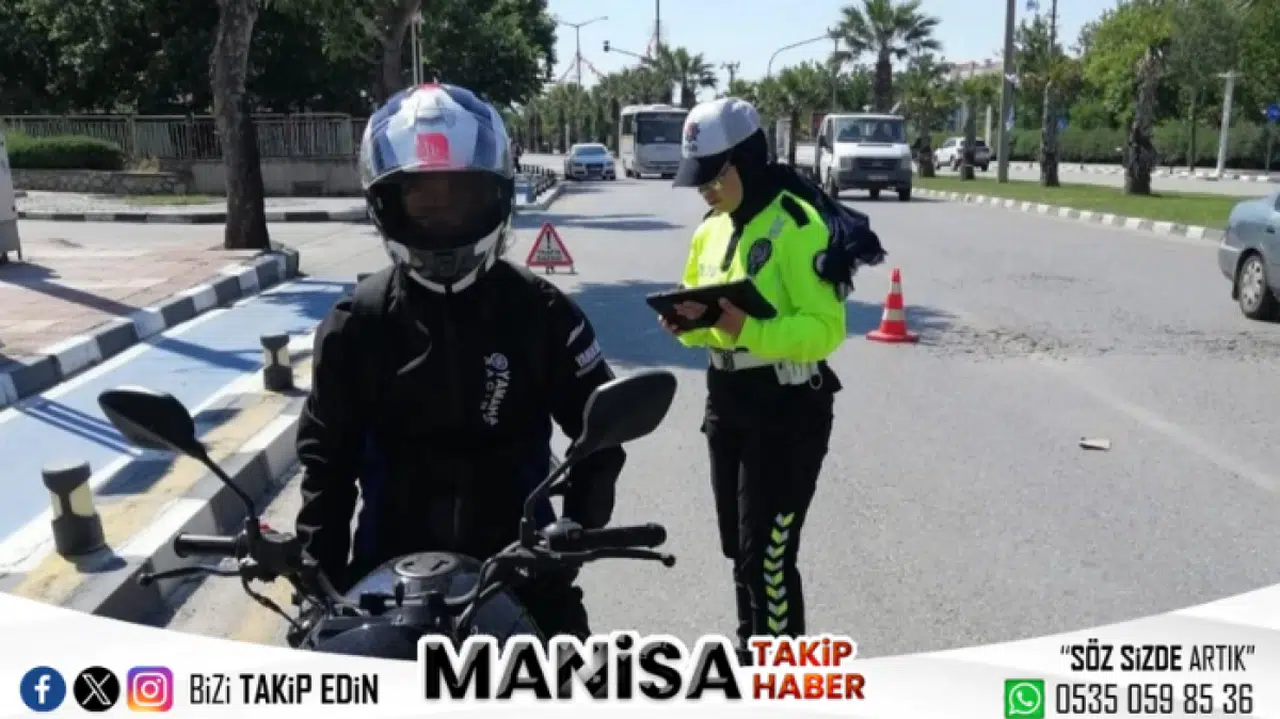 Manisa’da Motosiklet Denetimi: 959 Sürücüye Ceza, 91 Araç Trafikten Men Edildi