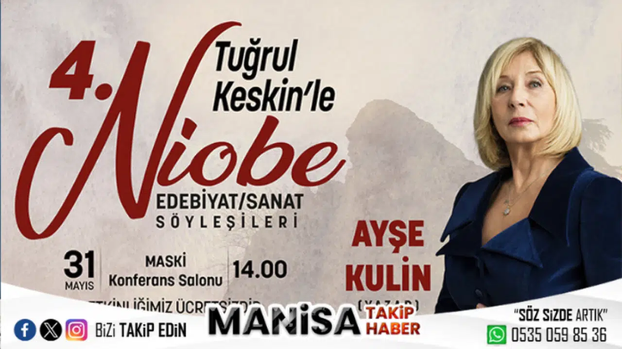 Niobe Edebiyat ve Sanat Söyleşileri’nde Ayşe Kulin Manisalılarla Buluşuyor
