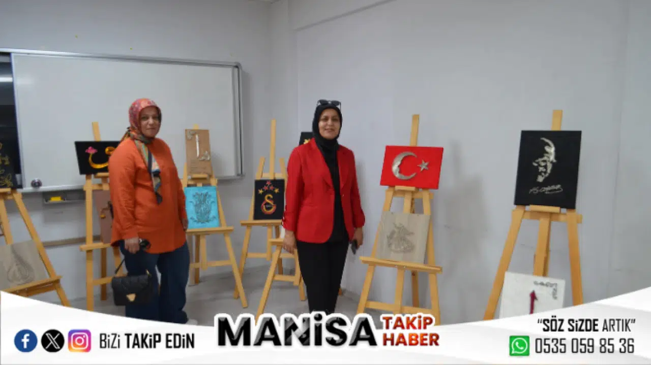 Selendi’de Kursiyerlerin El Emeği Göz Nuru Eserleri Sergilendi