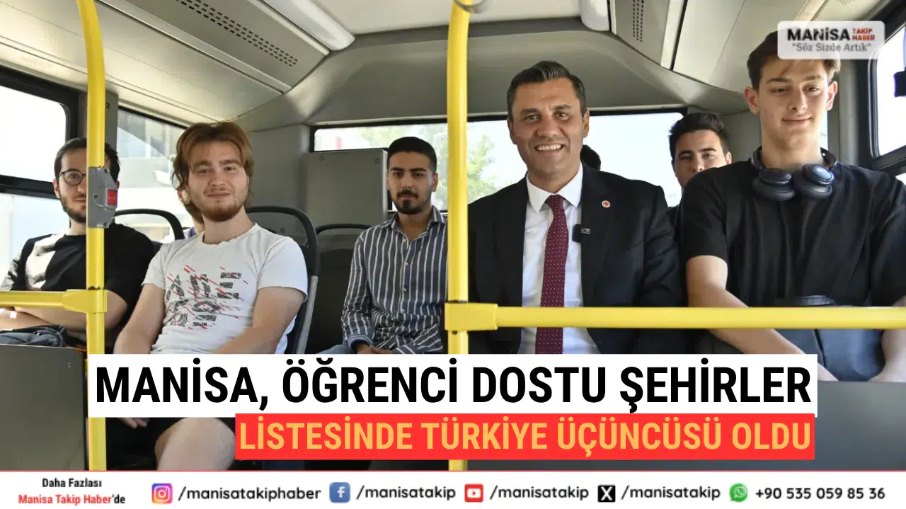 Manisa, Öğrenci Dostu Şehirler Listesinde Türkiye Üçüncüsü Oldu