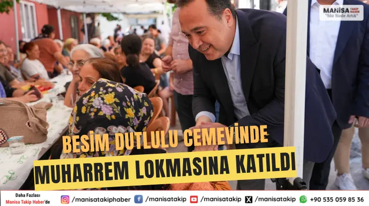 Besim Dutlulu Cemevinde Muharrem Lokmasına Katıldı