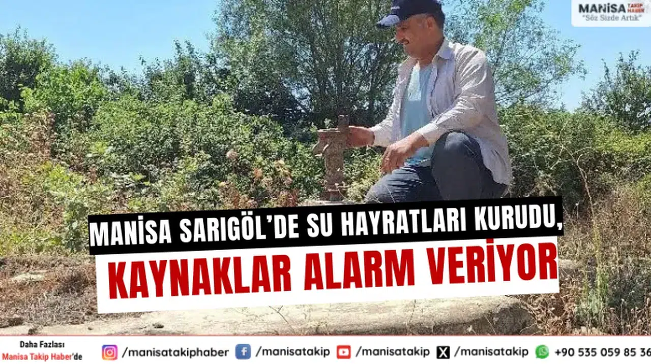 Manisa Sarıgöl’de su hayratları kurudu, kaynaklar alarm veriyor