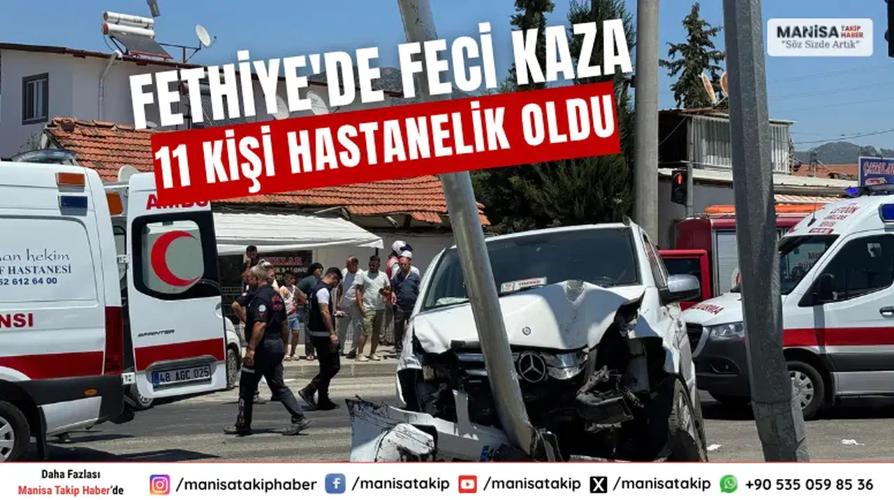 Fethiye'de Feci Kaza 11 Kişi Hastanelik Oldu