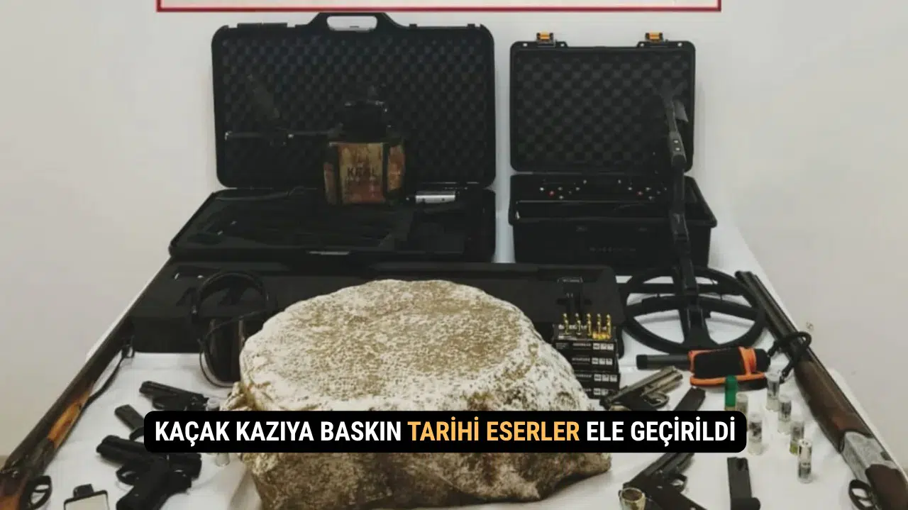 Söke’de Kaçak Kazıya Baskın Tarihi Eserler Ele Geçirildi