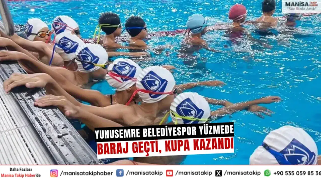 Yunusemre Belediyespor Yüzmede Baraj Geçti, Kupa Kazandı