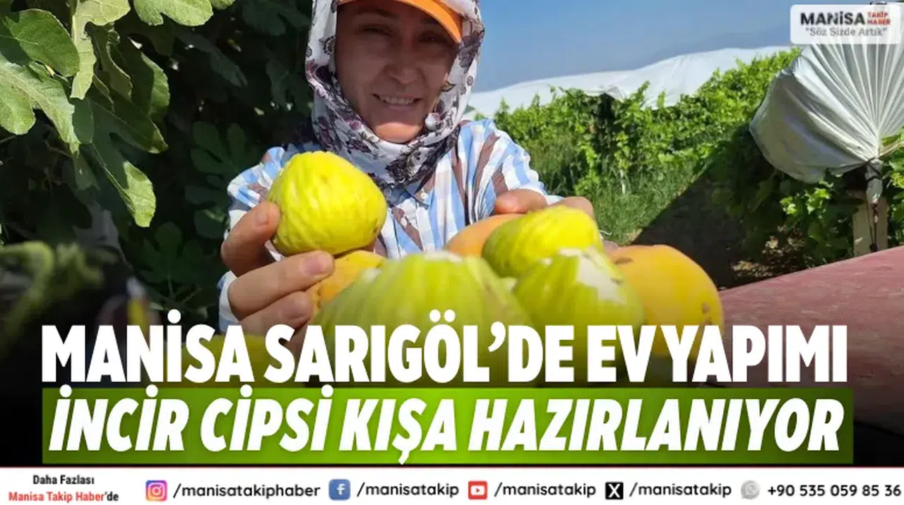 Manisa Sarıgöl’de Ev Yapımı İncir Cipsi Kışa Hazırlanıyor