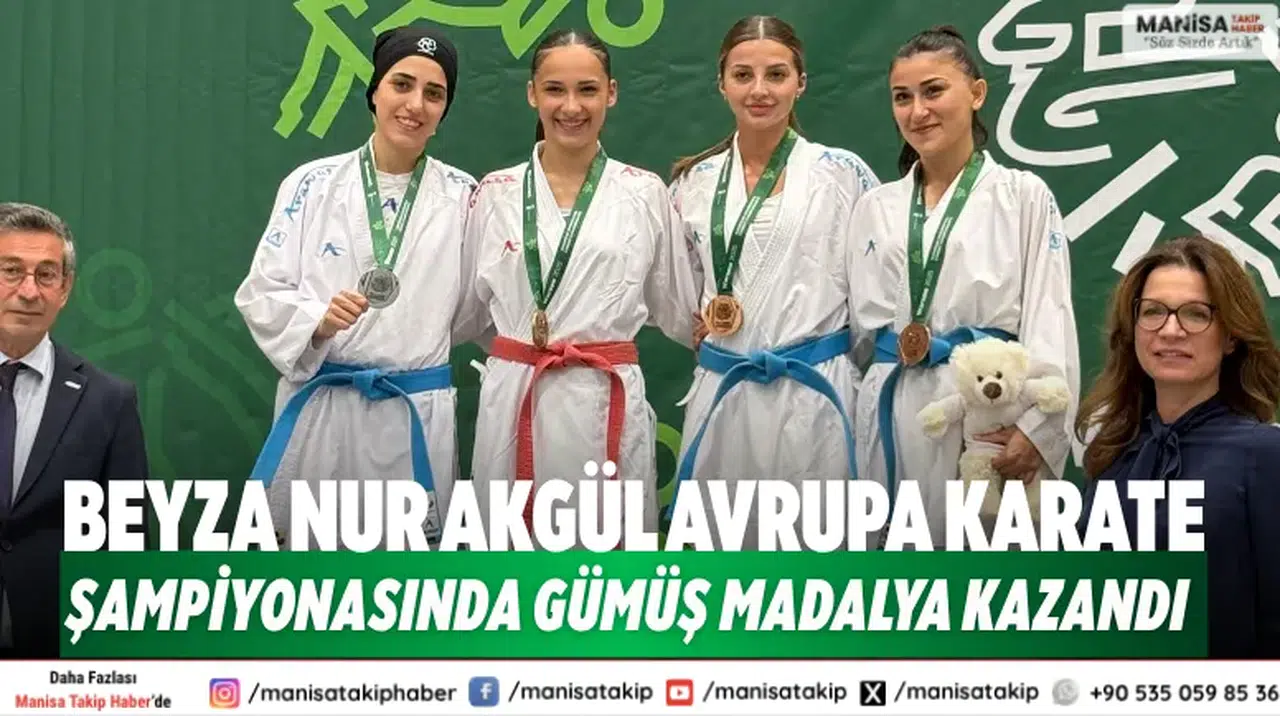 Beyza Nur Akgül Avrupa Karate Şampiyonasında Gümüş Madalya Kazandı