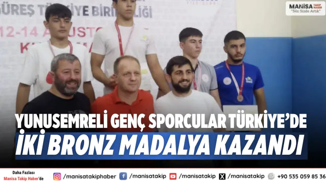 Yunusemreli genç sporcular Türkiye’de iki bronz madalya kazandı