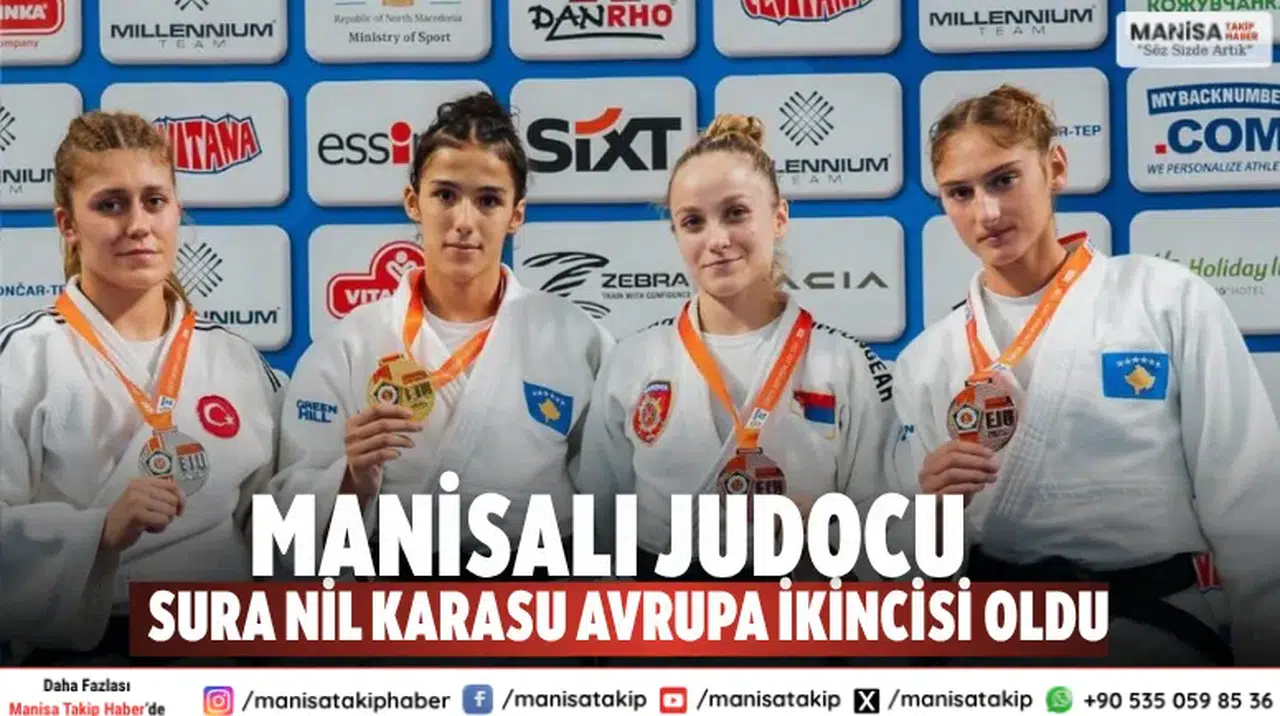 Manisalı Judocu Sura Nil Karasu Avrupa İkincisi Oldu