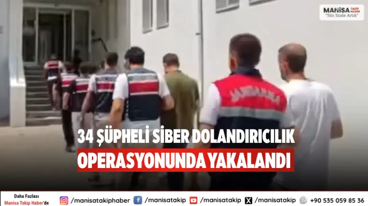 34 Şüpheli Siber Dolandırıcılık Operasyonunda Yakalandı
