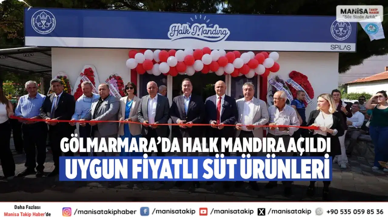 Gölmarmara’da Halk Mandıra Açıldı: Uygun Fiyatlı Süt Ürünleri