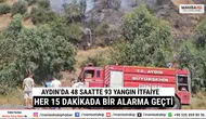 Aydın’da 48 Saatte 93 Yangın İtfaiye Her 15 Dakikada Bir Alarma Geçti