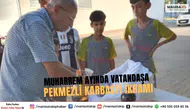 Sarıgöl’de Muharrem Ayında Vatandaşa Pekmezli Karbastı İkramı