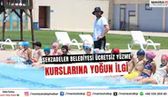 Şehzadeler Belediyesi ücretsiz yüzme kurslarına yoğun ilgi