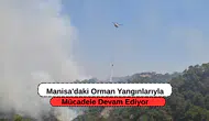 Manisa'daki Orman Yangınlarıyla Mücadele Devam Ediyor