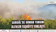 Sarıgöl'de Orman Yangını Alevler Taşköy'e Yaklaştı
