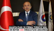 Manisa’dan 38 Firma Türkiye’nin En Büyük 1000 İhracatçısı Arasında