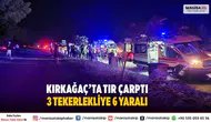 Kırkağaç’ta tır 3 tekerlekli elektrikli motosiklete çarptı: 6 yaralı