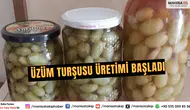 Sarıgöl Üzüm Kooperatifi Mevlana Üzümünden Turşu Üretti