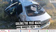 Manisa Salihli'de Trafik Kazası: Otomobil Zeytin Bahçesine Uçtu, 1 Ölü 4 Yaralı