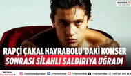 Rapçi Çakal Hayrabolu’daki Konser Sonrası Silahlı Saldırıya Uğradı