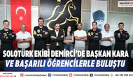 SOLOTÜRK Ekibi Demirci’de Başkan Kara ve Başarılı Öğrencilerle Buluştu