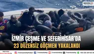 İzmir Çeşme ve Seferihisar’da 23 Düzensiz Göçmen Yakalandı