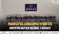 Manisa’da Jandarma 19 Bin 376 Sentetik Hap Ele Geçirdi, 1 Gözaltı