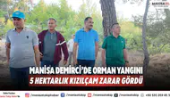 Manisa Demirci’de Orman Yangını: 5 Hektarlık Kızılçam Zarar Gördü
