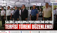 Salihli Jandarma Personeline Rütbe Terfisi Töreni Düzenlendi