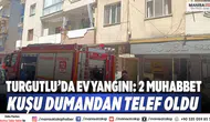 Turgutlu’da Ev Yangını: 2 Muhabbet Kuşu Dumandan Telef Oldu