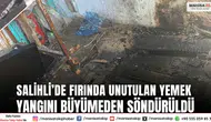 Salihli’de Fırında Unutulan Yemek Yangını Büyümeden Söndürüldü