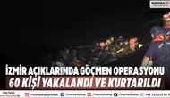 İzmir Açıklarında Göçmen Operasyonu: 60 Kişi Yakalandı ve Kurtarıldı