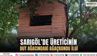 Sarıgöl’de Üreticinin Dut Ağacındaki Ağaçkondu İlgi Topluyor