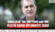Ömer Çelik’ten Sert Tepki ABD’nin Filistin Kararı Diplomasiye Zarar