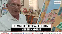 Manisa’da Hademe Ressam 34 Yıllık Hizmetli Sanatla İlham Oluyor