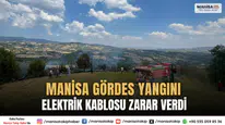 Manisa Gördes Yangını Elektrik Kablosu Zarar Verdi