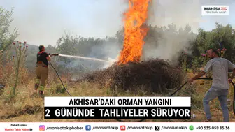 Akhisar’daki Orman Yangını 2. Gününde Tahliyeler Sürüyor