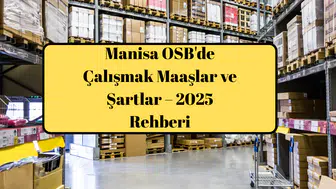 Manisa OSB'de Çalışmak Maaşlar ve Şartlar – 2025 Rehberi