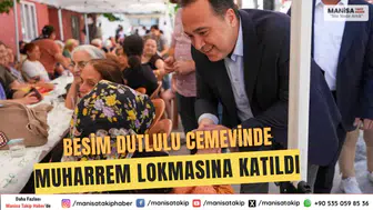 Besim Dutlulu Cemevinde Muharrem Lokmasına Katıldı