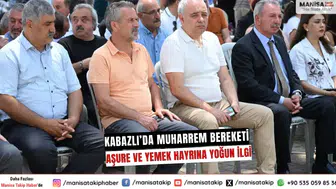Kabazlı’da Muharrem Buluşması Aşure ve Yemek Hayrına Yoğun Katılım