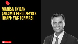 Manisa FK'dan Anlamlı Ferdi Zeyrek İthafı: Yas Forması
