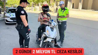 Manisa’da Motosiklet Denetimi 2 Günde 2 Milyon TL Ceza Kesildi