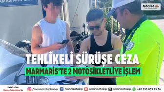 Marmaris trafik cezası: Tehlikeli motosiklet sürüşüne işlem