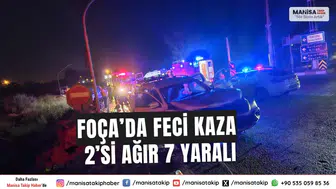 Foça’da Feci Kaza 2’si Ağır 7 Yaralı