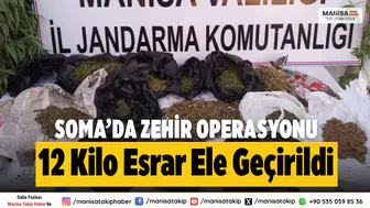 Soma’da Uyuşturucu Operasyonu: 12 Kilo Esrar ve 15 Kök Kenevir